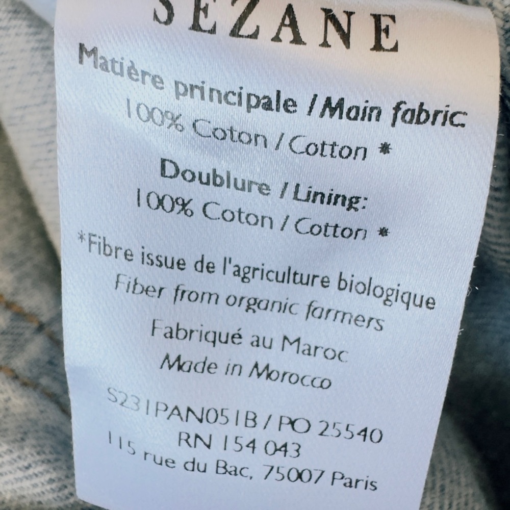 Sezane Le Crop Jeans size 28 - Picture 9 of 12